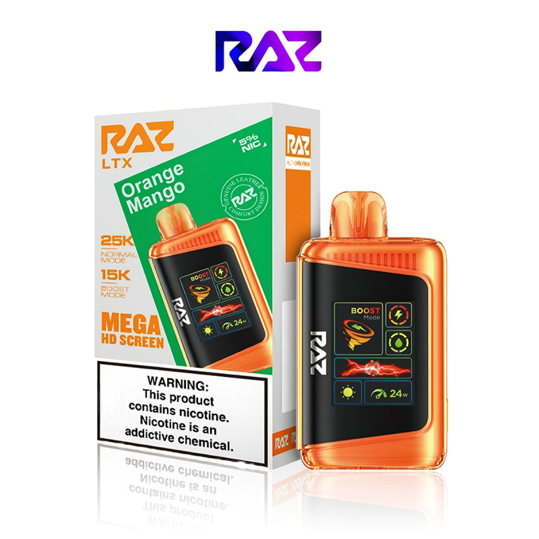 RAZ LTX 25,000 PUFFS DISPOSABLE VAPE 5CT/DISPLAY